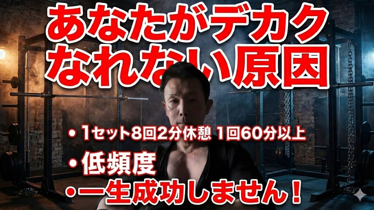 あなたがデカクなれない理由。これをやってたら一生無理です！