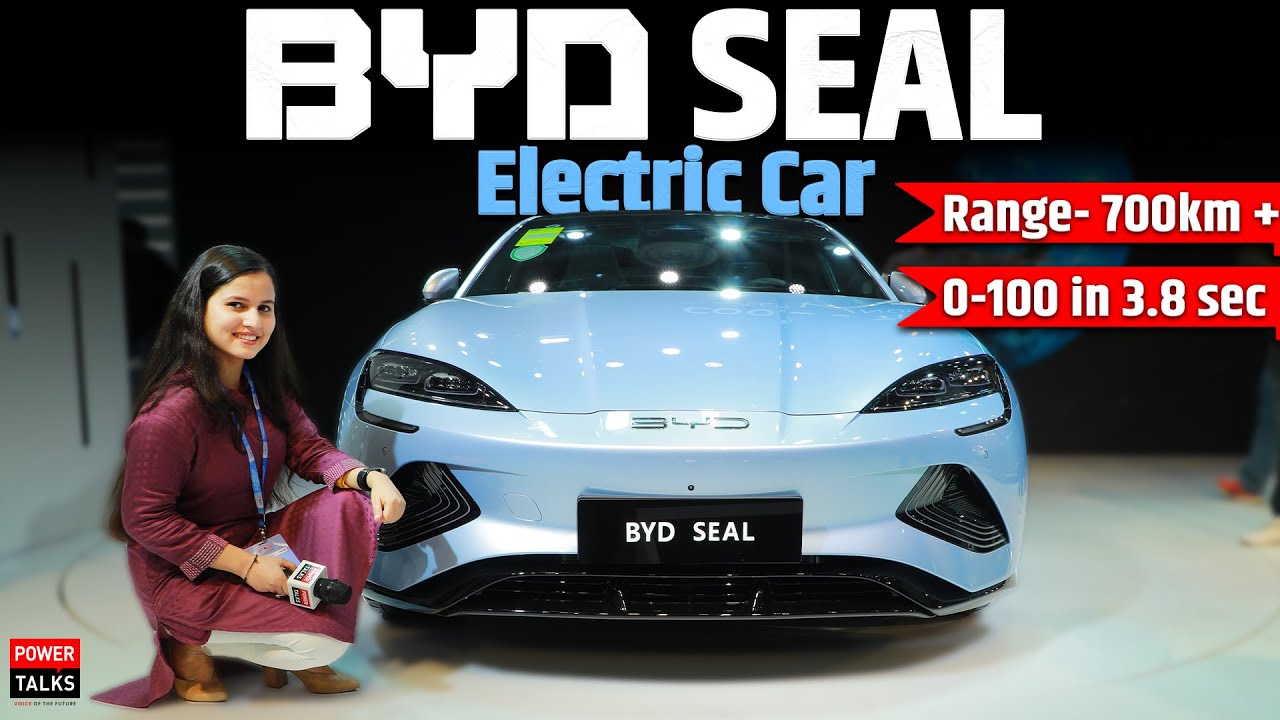 Auto expo 2023- BYD Seal electric car sedan Review- 700km range, CTB technology| Power talks