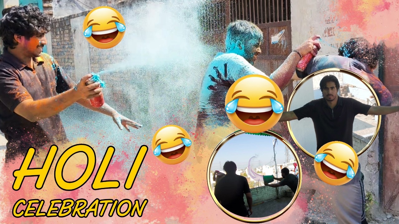 CRAZY HOLI CELEBRATION! 🥳 Aur Rooftop Party! 🕺