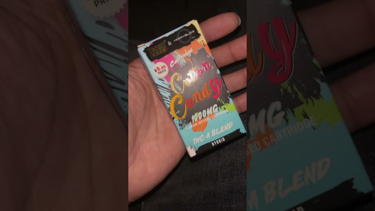 YOCAN 1G CARTS COTTON CANDY 🍬 REVIEW #fried #clouds #funshorts