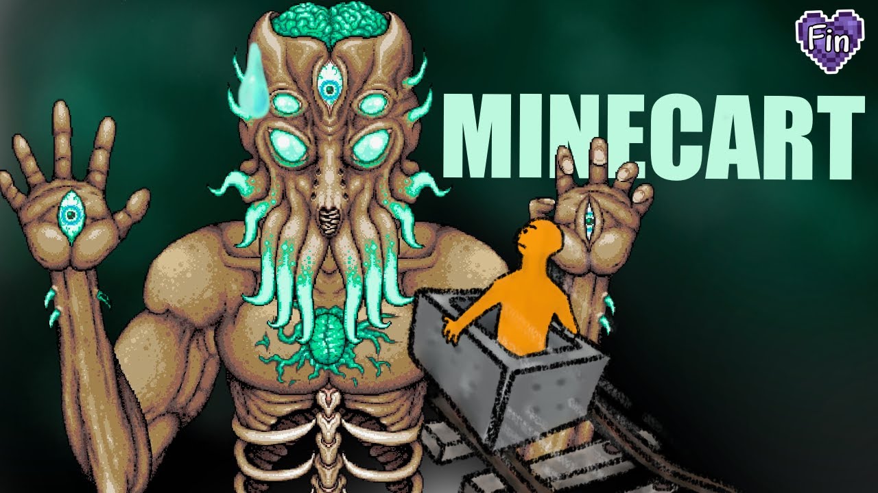Я прошёл Terraria Master Mode, используя лучшую стратегию (она на вагонетке)