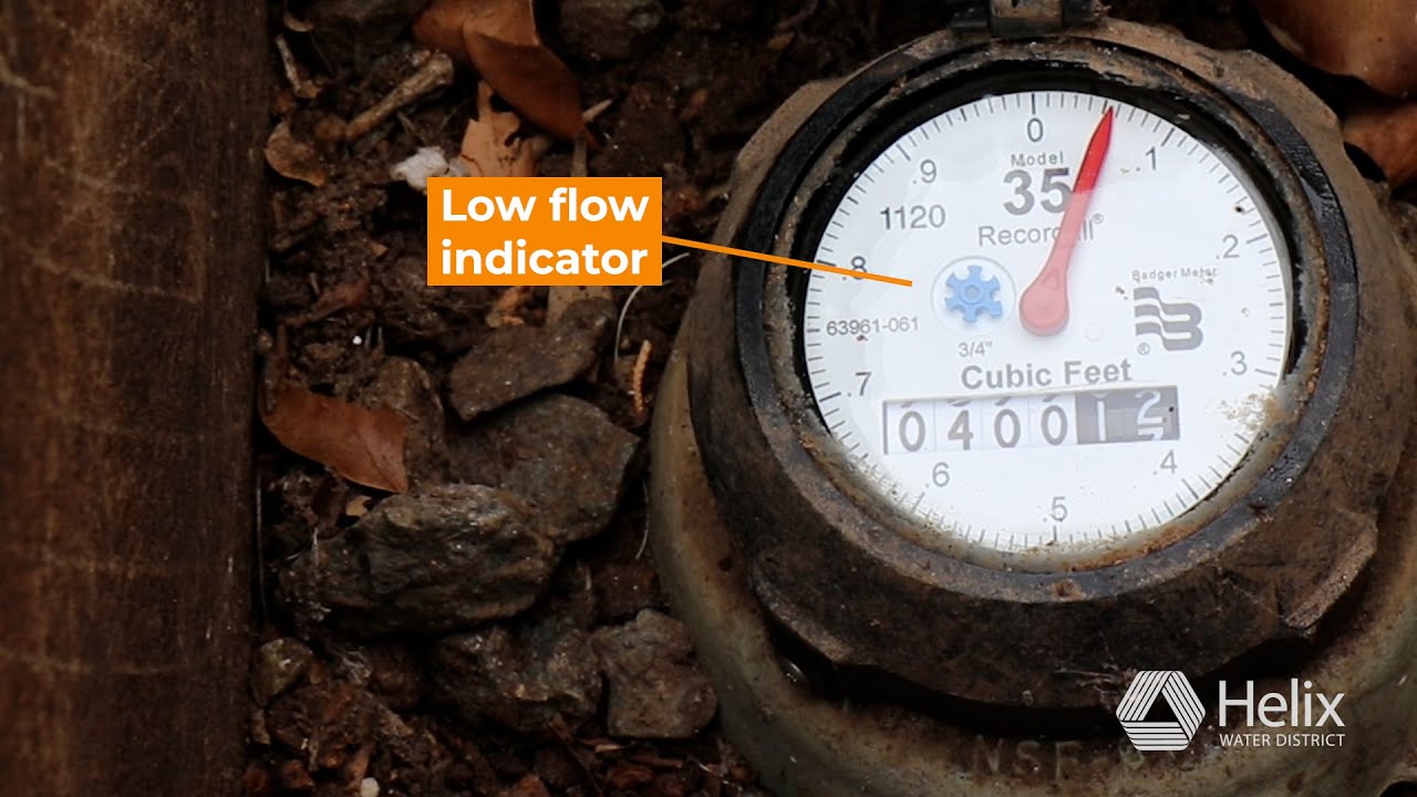 How to read a water meter, check for leaks and project use