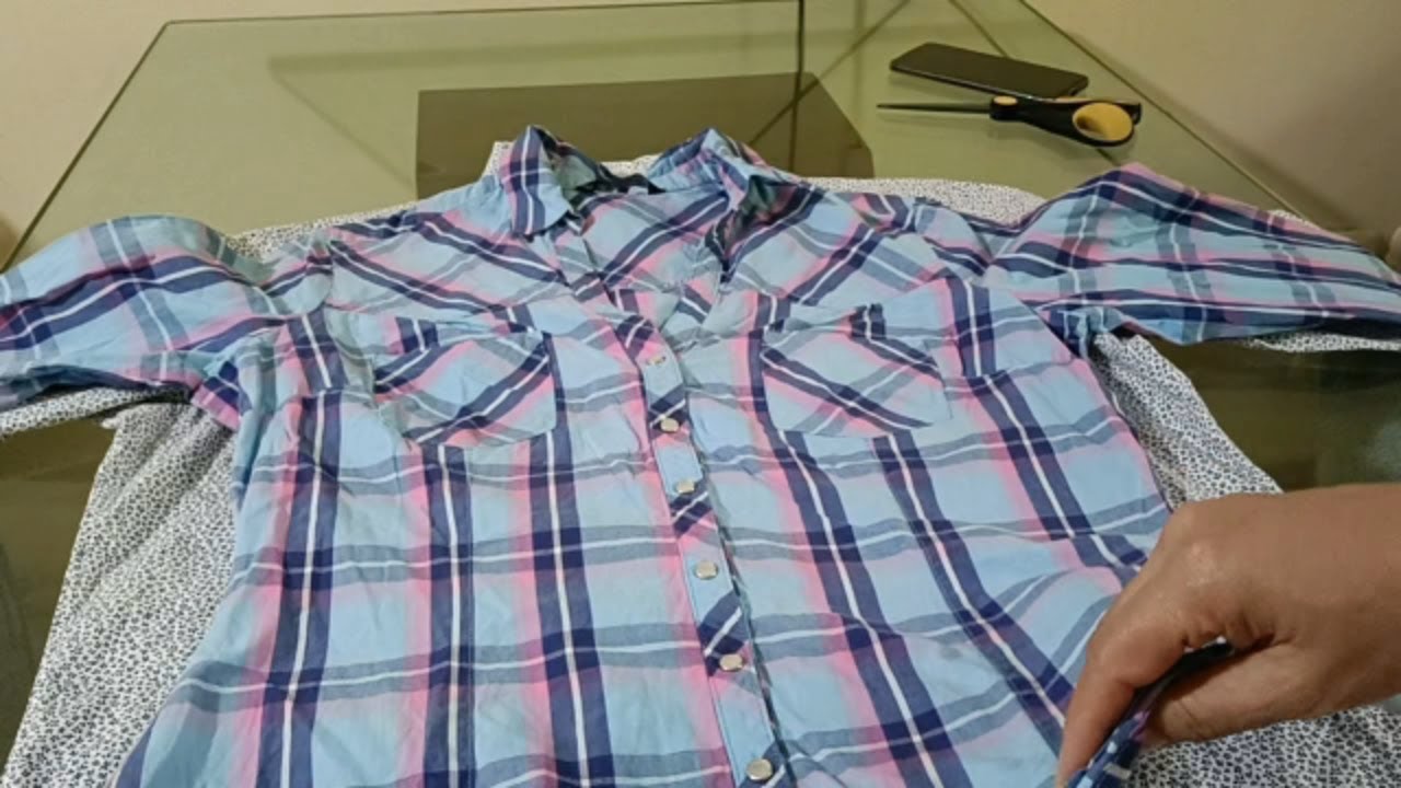 TRANSFORMA CAMISA TALLA XL A UNA, M ✂️DIY (Hombre, mujer)