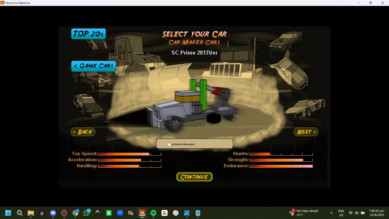 Need For Madness Single Player Custom Car-SC Prime 2013 Gameplay