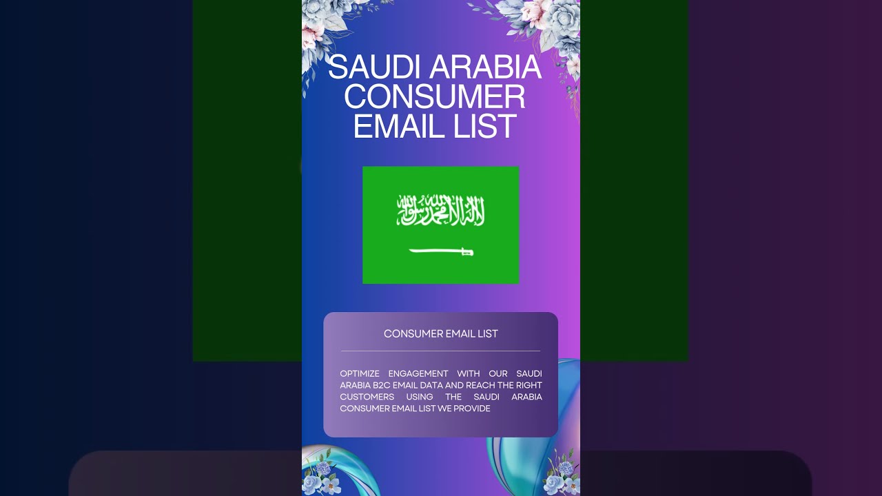 Saudi Arabia Consumer Email List | B2B Database
