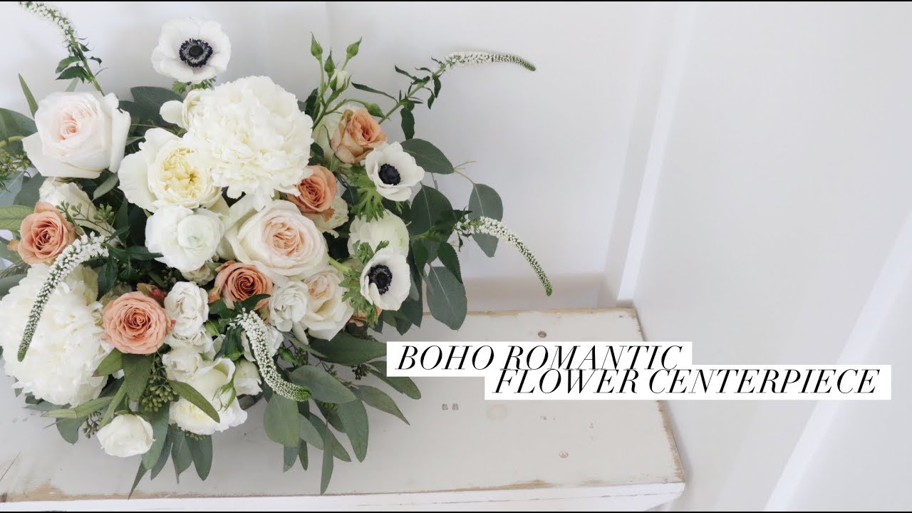 BOHO ROMANTIC FLOWER CENTERPIECE