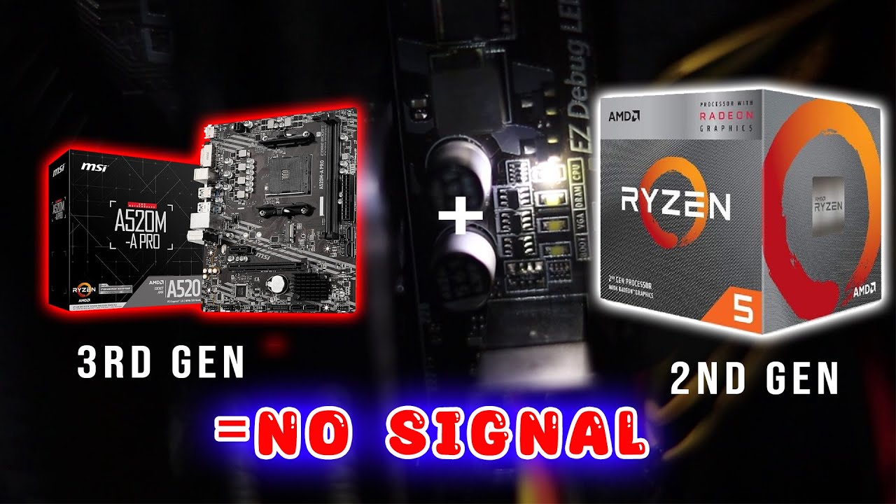 Ryzen 5 3400G & A520M Not Booting 2nd Gen CPU Compatibility Fix Explained!