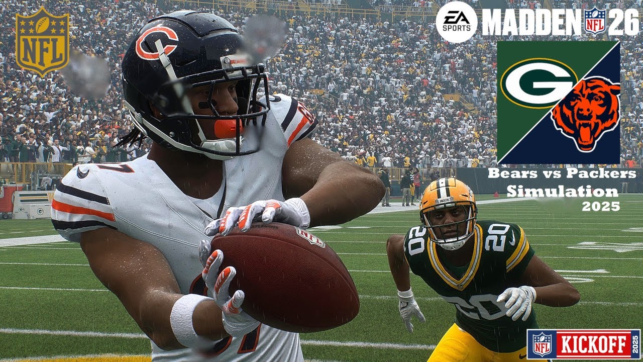 Madden 26 Game Play Caleb Williams Bears vs Green Bay Packers WEEK 14 2025 Full Simulation PS5 PRO