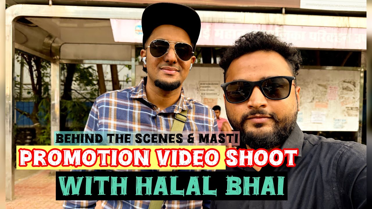 MEETING THE FAMOUS INFLUENCER HALAL BHAI 😍 | COLLABORATION SHOOT | BEHIND THE SCENES 😂