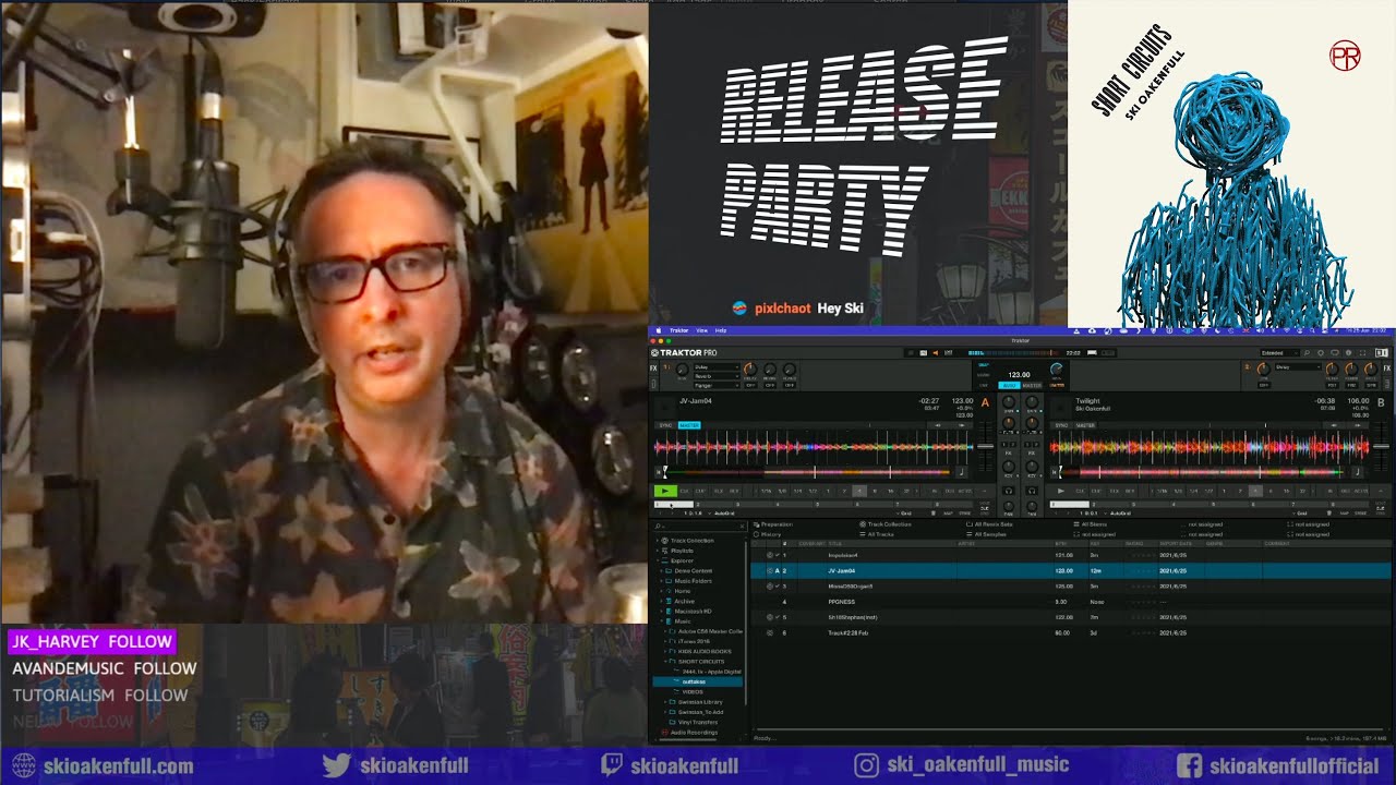 Ski Oakenfull   'Short Circuits' LP Release Party 🥳👯‍♀️🎉