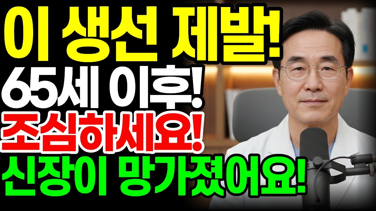 이 생선을 드시면 콩팥 노화가 급격히 빨라집니다! 신장을 먼저 망치는 위험한 생선 TOP3 | 신장에좋은음식 | 신장건강 | 시니어건강수호tv