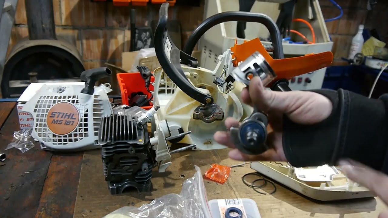 #rpgarażowo. Montaż Stihl ms 181. Czy wymiana wału korbowego, poprawi kompresje.