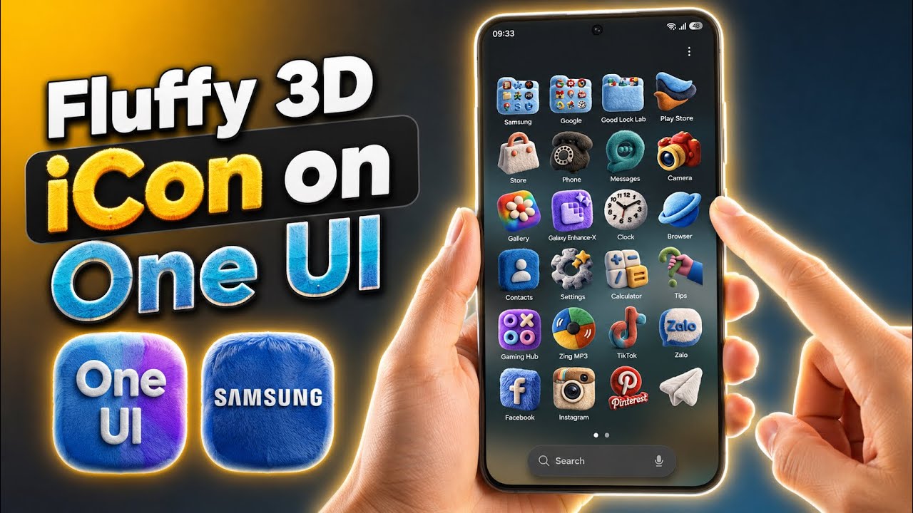Как создать объемные 3D-иконки для Samsung One UI
