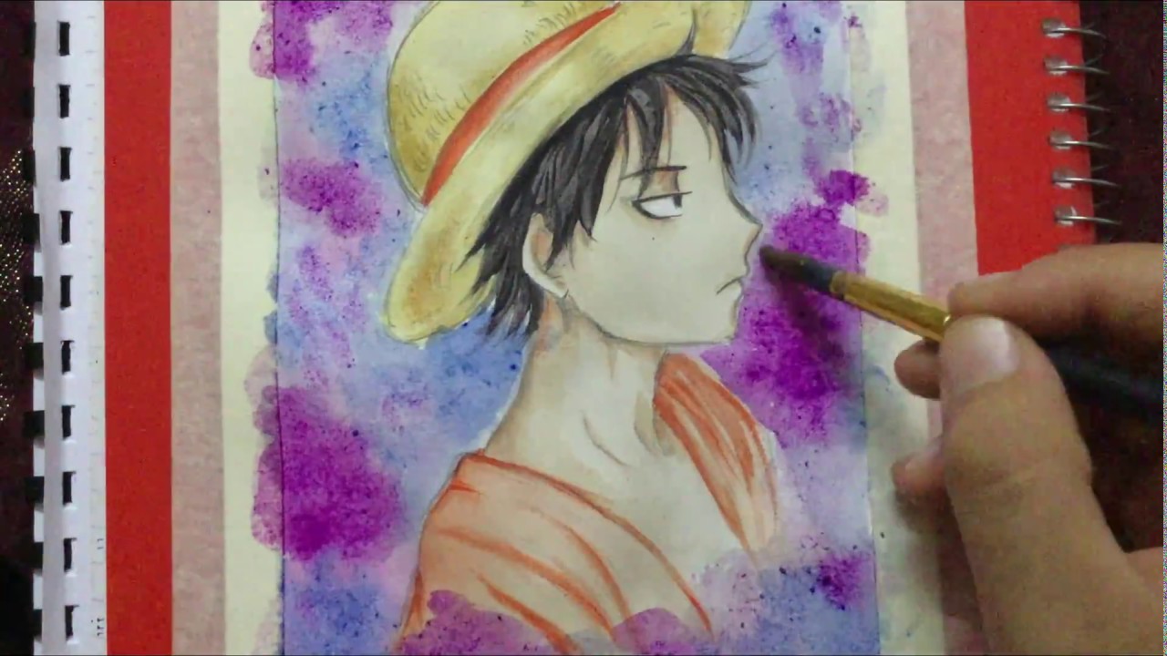 تحدّي مع قناة - رسامة عمانية - رسم لوفي || Drawing LUFFY from One Piece