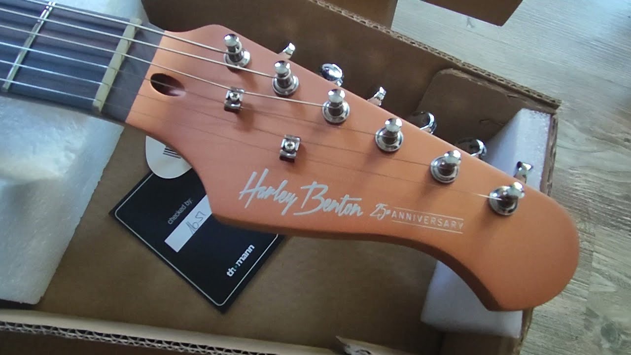 Harley Benton ST-25TH Firemist Gold Unboxing i pierwsze wrażenie wizualne