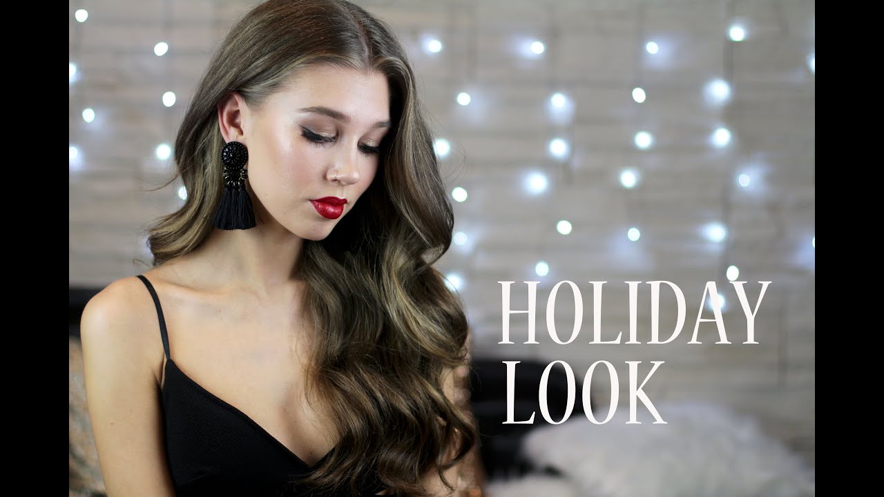 GRWM Праздничный макияж + КРУПНЫЕ элегантные локоны✨