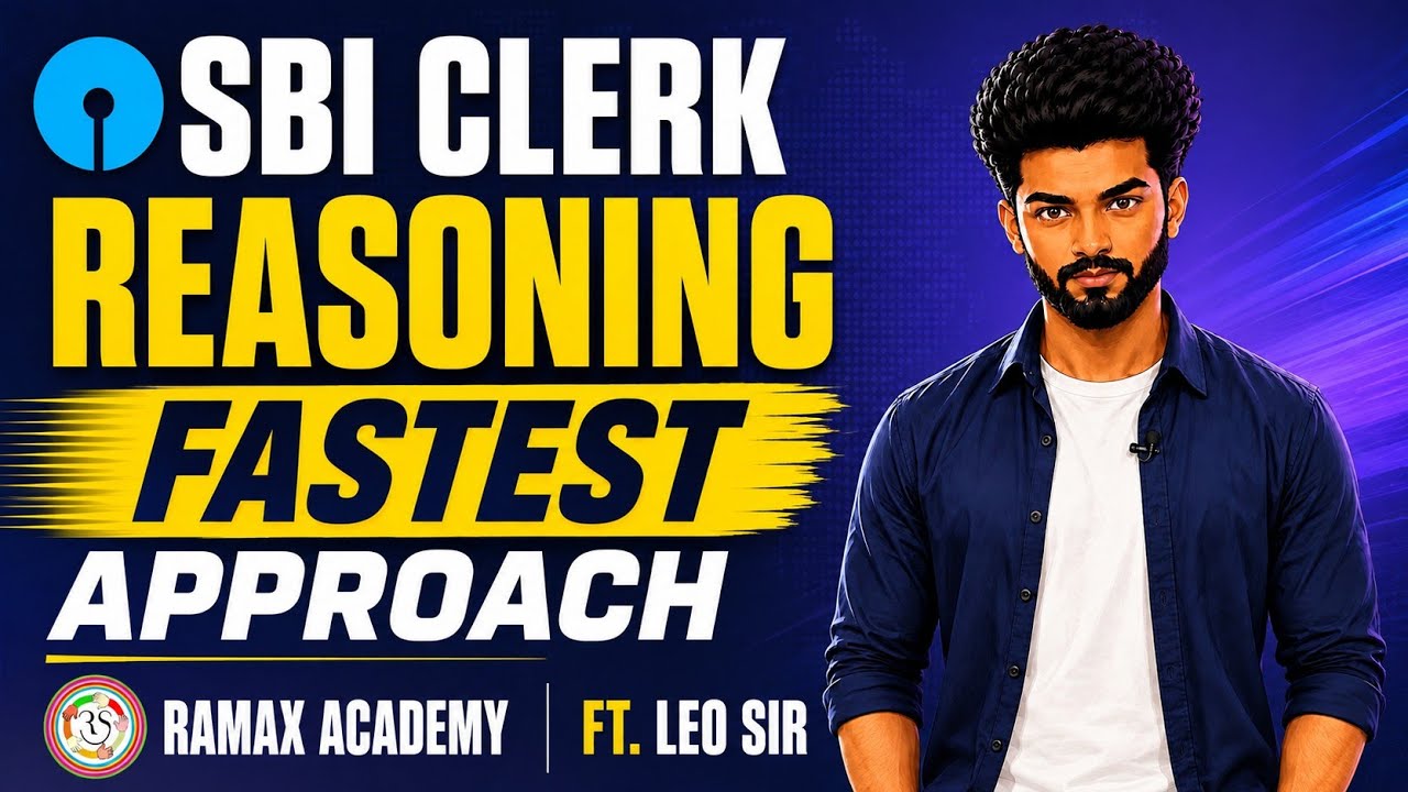 🔥SBI CLERK REASONING - THE FASTEST APPROACH IN TEST - 7🔥| LEO | RAMAX😎#sbi #sbiclerk #banking 