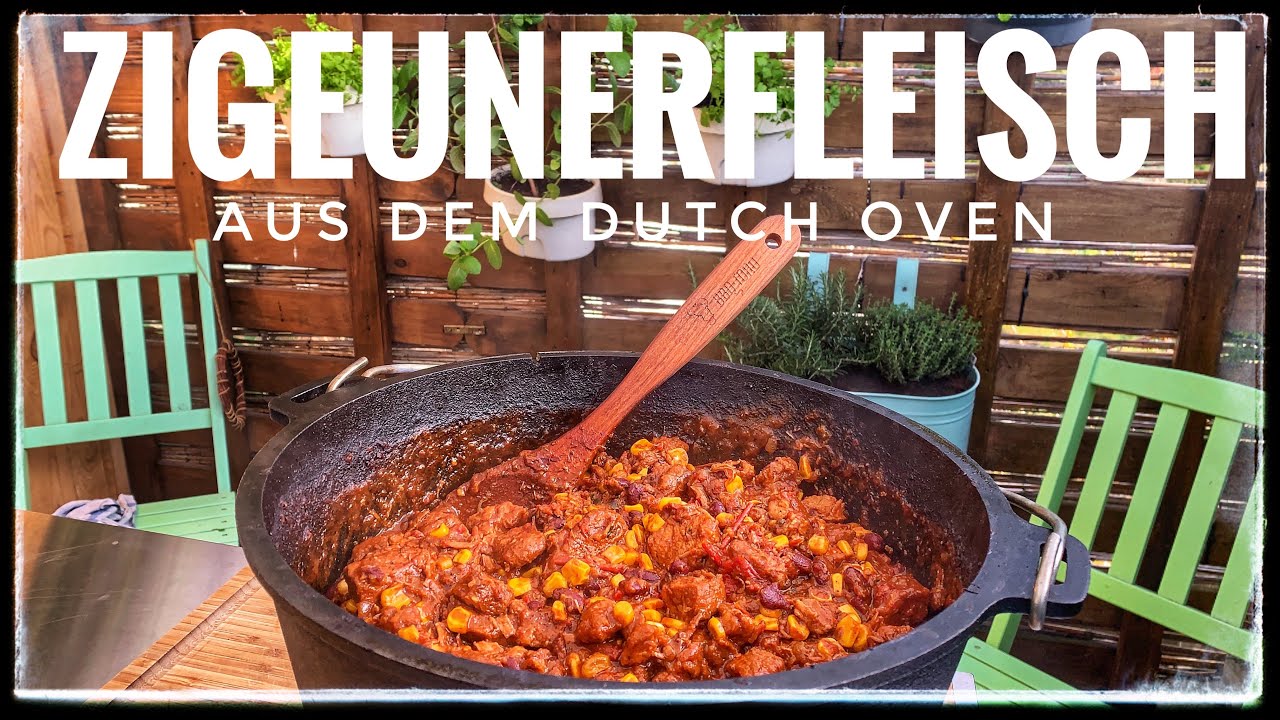 Zigeunerfleisch aus dem Dutch Oven