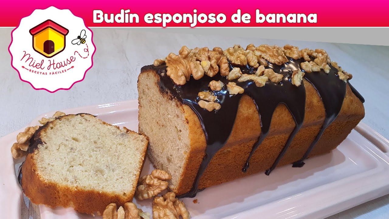 Budín para el día del padre DE BANANA Y CHOCOLATE muy facil