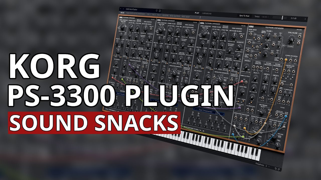Звуковые закуски плагина Korg PS-3300 — мощный и редкий аналоговый полисинтезатор для вашей DAW
