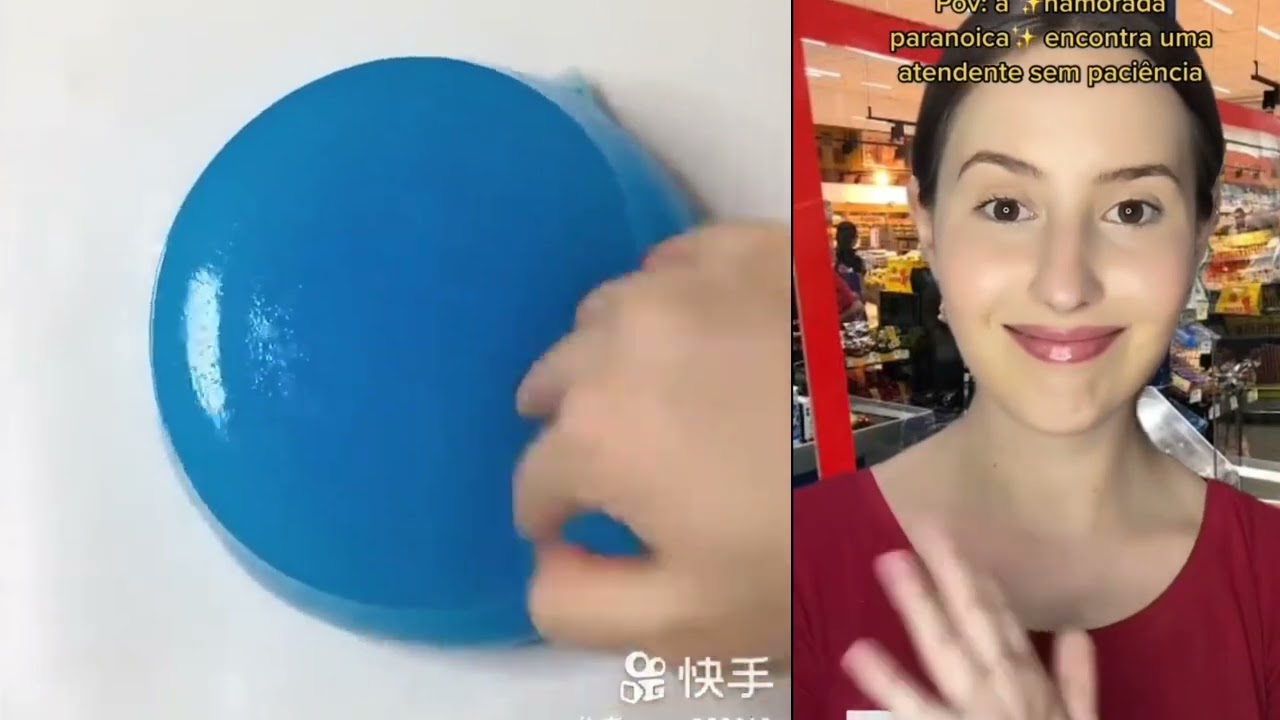 Compilado #1 a namorada paranoica com slime @brunabierhals
