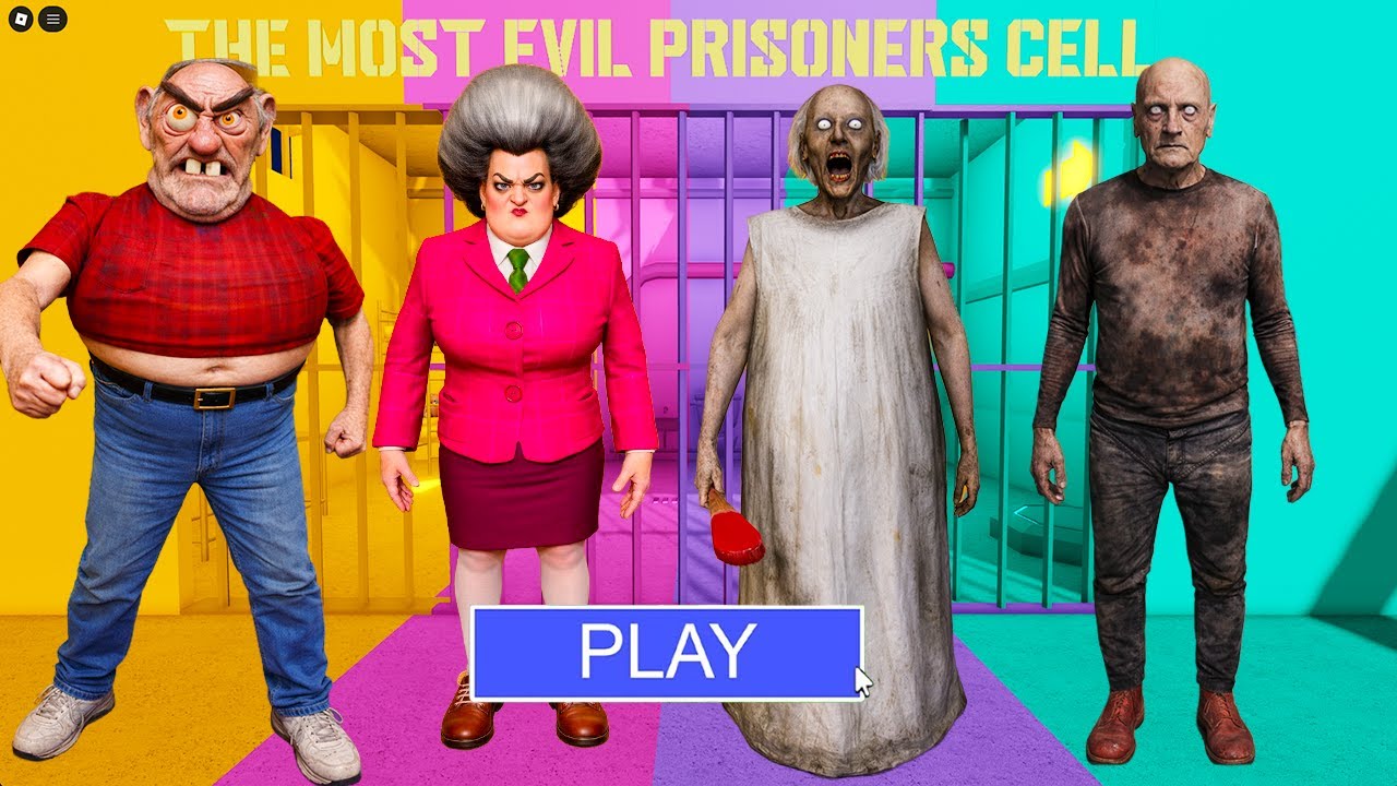 EVIL GRANDPA VS MISS T VS GRANNY VS SCARY GRANDPA IN REAL LIFE? New Scary Obby Update 