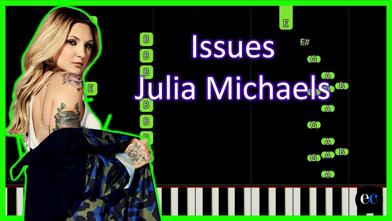 Julia Michaels - Issues Piano Tutorial by elcyberguy