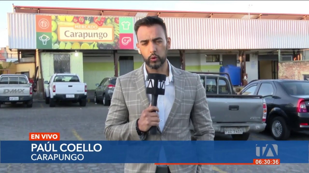En el mercado de Carapungo, comerciantes aumentan medidas de seguridad tras atentado