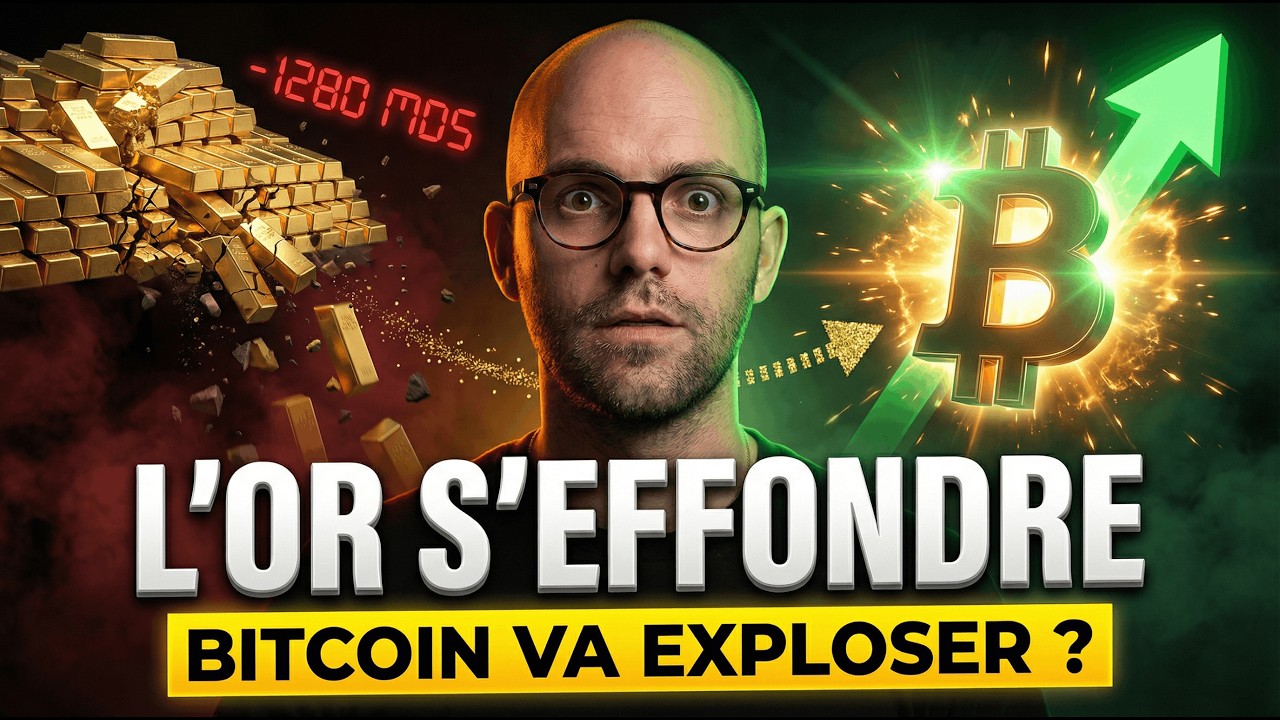 1280 MDS PERDUS SUR L’OR : POURQUOI ÇA PEUT FAIRE EXPLOSER LE BITCOIN (AGIS MAINTENANT) 🚀