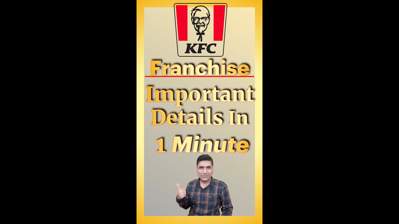 KFC Franchise in India I Fried Chicken Franchise Business Opportunities in India 🤑🔥  #shorts