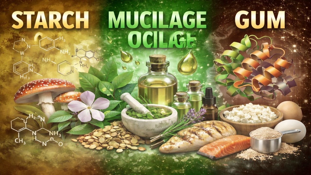 Starch, Gum & Mucilage المحاضرة الثالثة نباتات طبيه