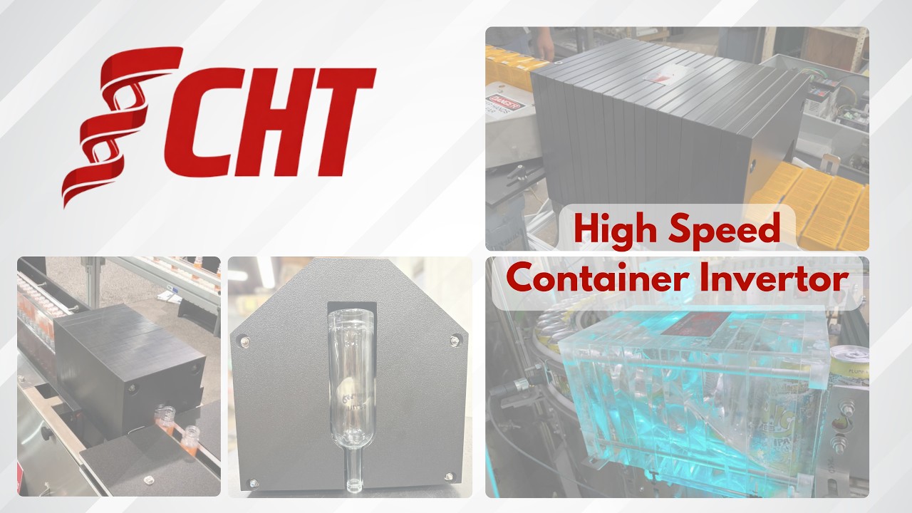 CHT Container Invertor | High-Speed Container Positioning for Packaging Lines