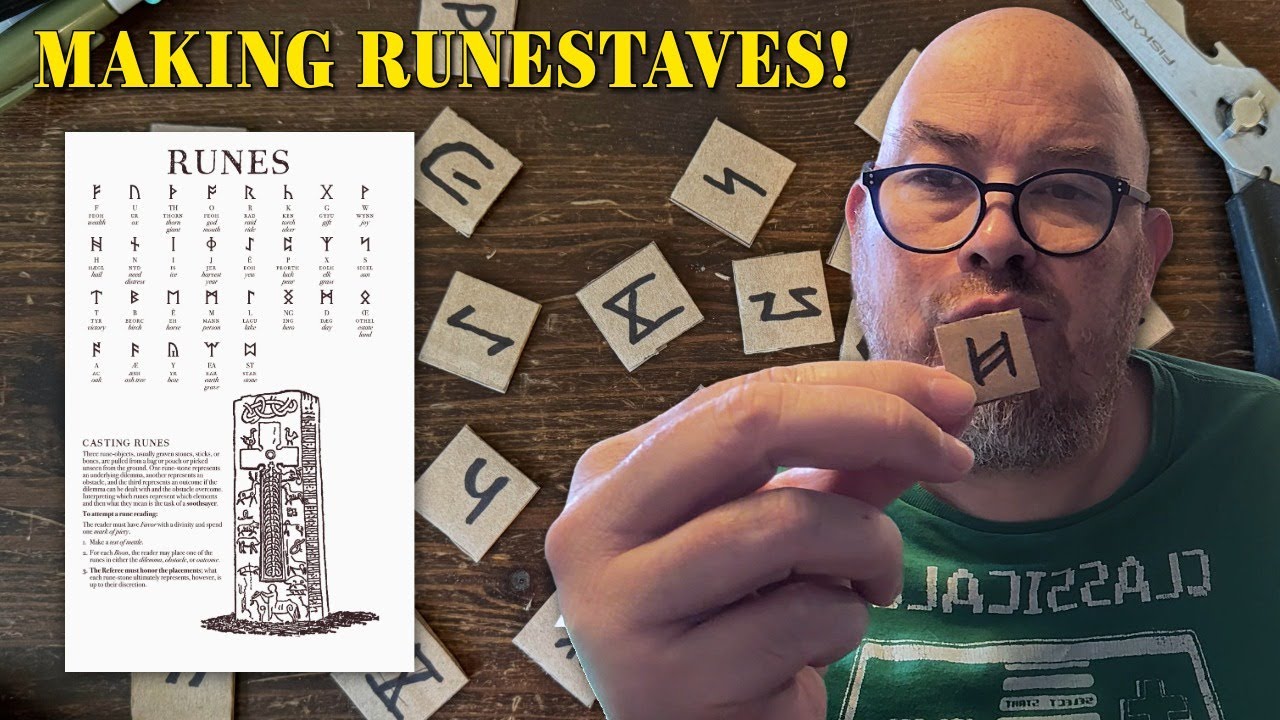 Making Runestaves to try some TTRPG oracles | Hexed Press BtS