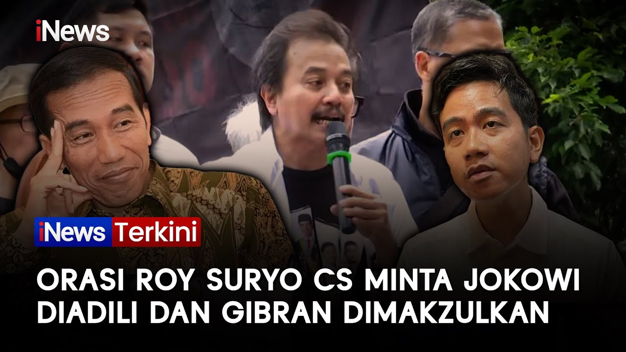 [FULL] Orasi Berapi-api Roy Suryo Cs di Depan KPK, Tuntut Jokowi Diadili dan Gibran Dimakzulkan