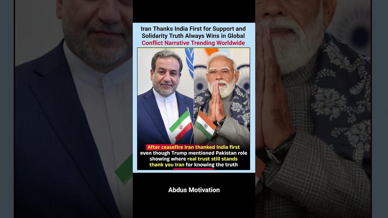 Iran thanked the people of India for support and solidarity truth always wins  #ytshorts #trending