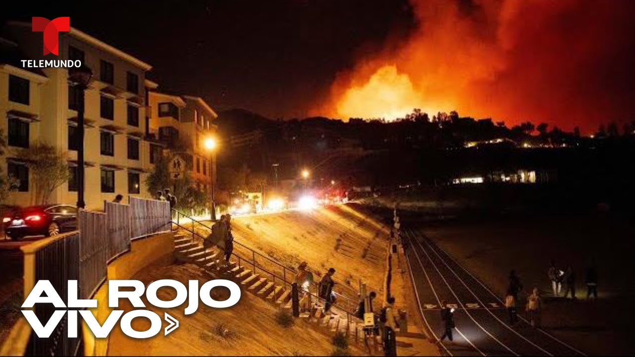 Ordenan evacuaciones obligatorias en Malibu por el incendio Franklin | Al Rojo Vivo | Telemundo