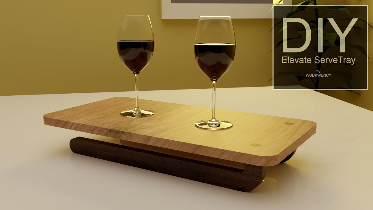 DIY Elevate Serve Tray Plan: Scroll Saw and CNC Ready! Free Download Link Below ⬇️