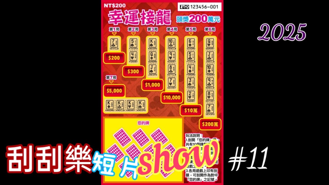 【刮刮樂短片show】#11 終於賺錢啦!!2025.11.27《Taiwan lottery》