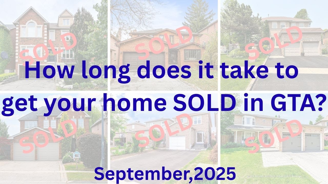 GTA Real Estate Market Stats as of August 2025  -- Days on Market by Region
