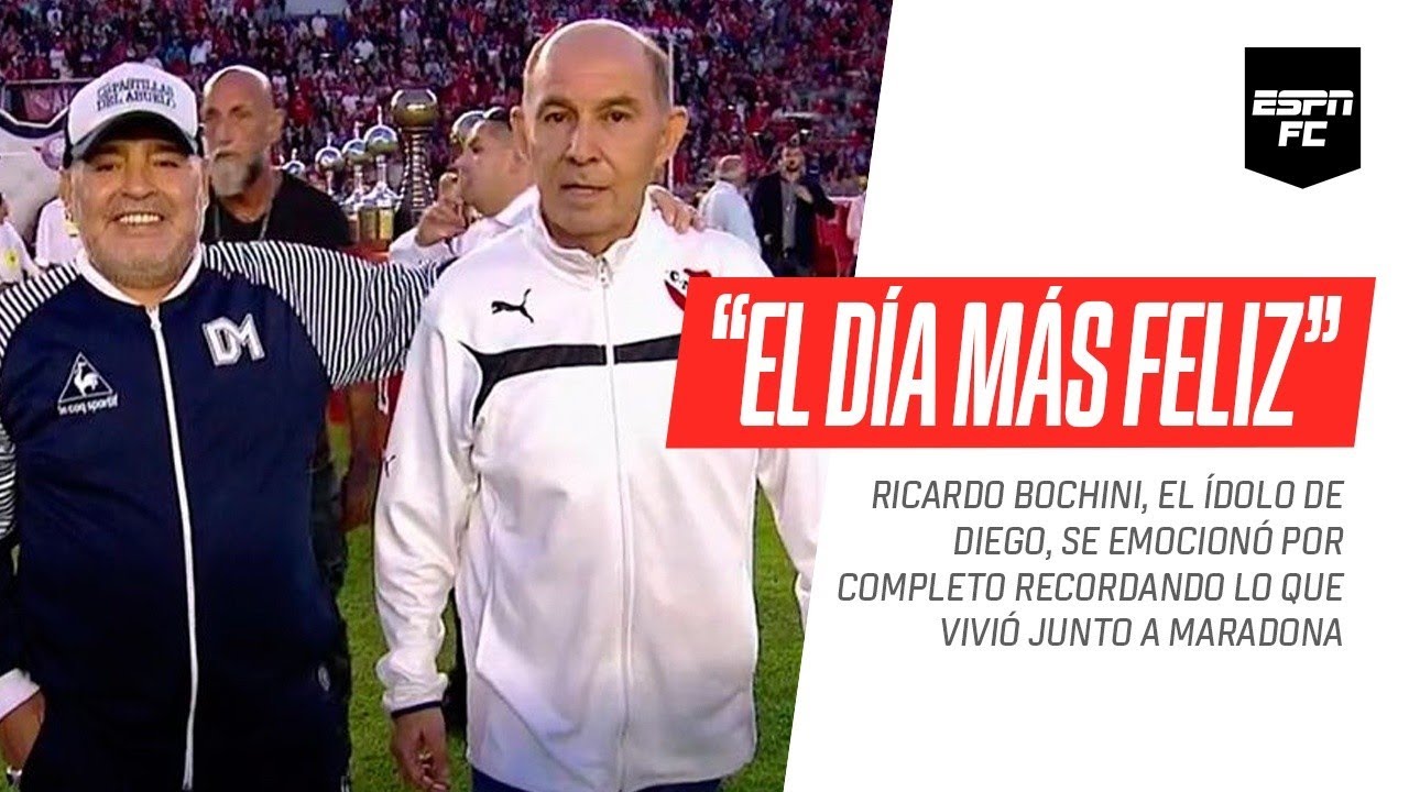 Conmovedor: Ricardo #Bochini, el gran ídolo de Diego, se emocionó por completo recordando a Maradona