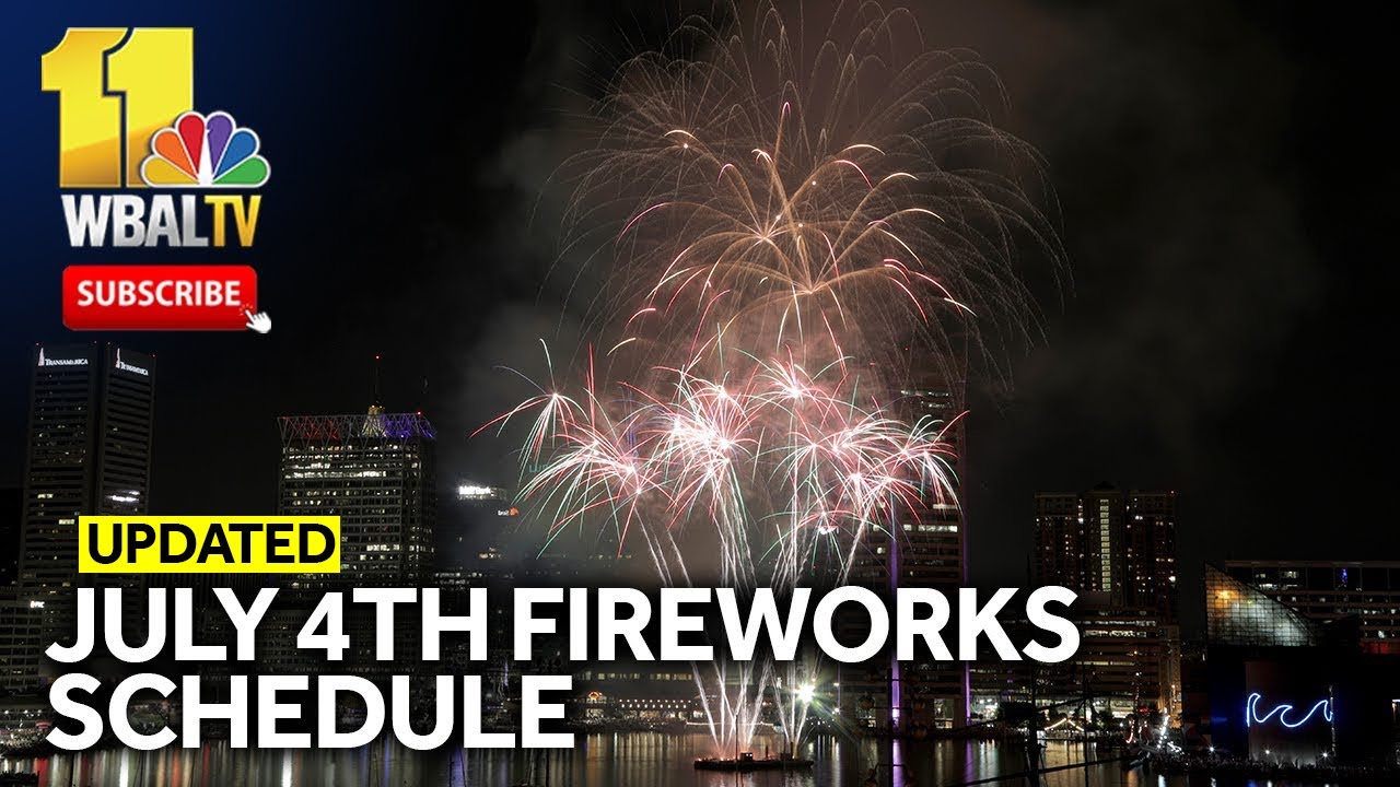 2024 July 4th fireworks shows across Baltimore area (updated)