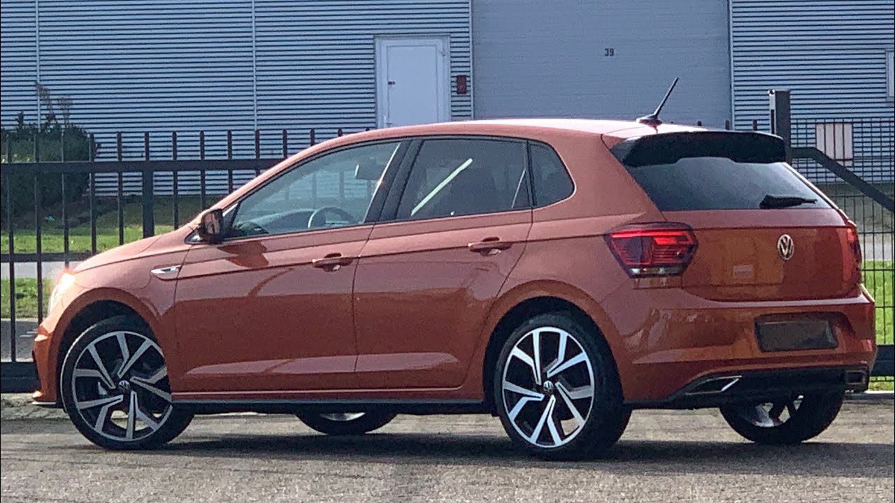 Volkswagen NEW Polo R-Line 2021 in 4K Energic Orange 18 inch Brescia walk around & detail inside