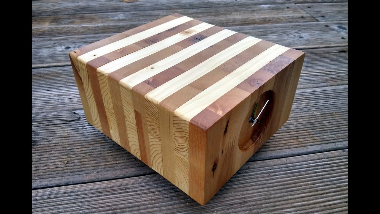 Making oversized wooden desk clock