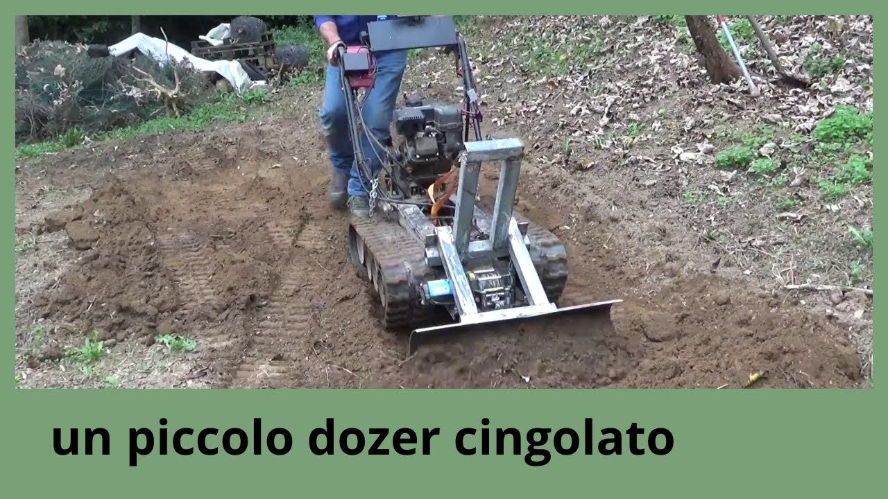 sto creando un piccolo dozer cingolato con la motocarriola  puntate 1 e 2 insieme