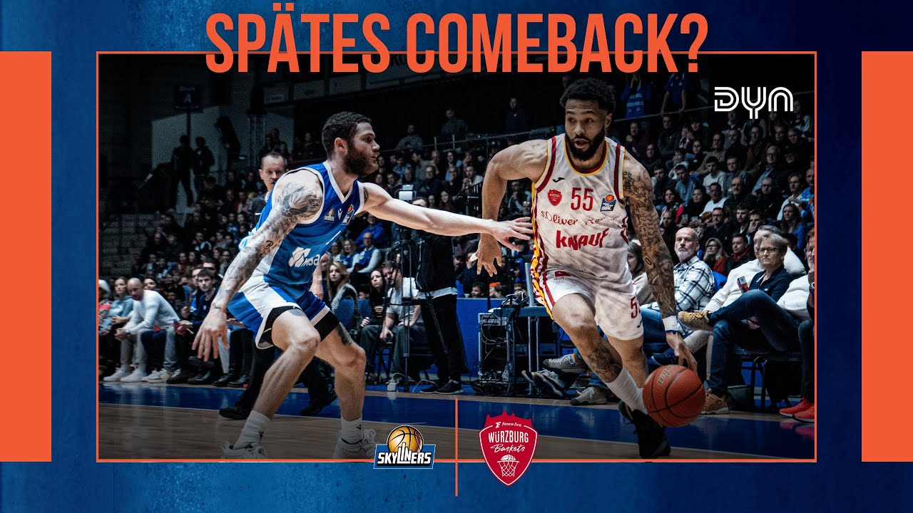 Highlights: SKYLINERS Frankfurt - Fitness First W&uuml;rzburg Baskets | easyCredit BBL | Dyn Basketball