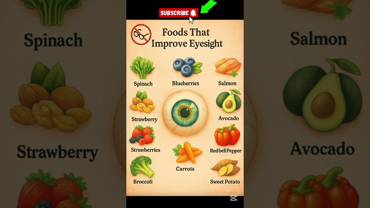 Top 10 Foods That Improve Eyesight Naturally | Boost Eye Health & Vision