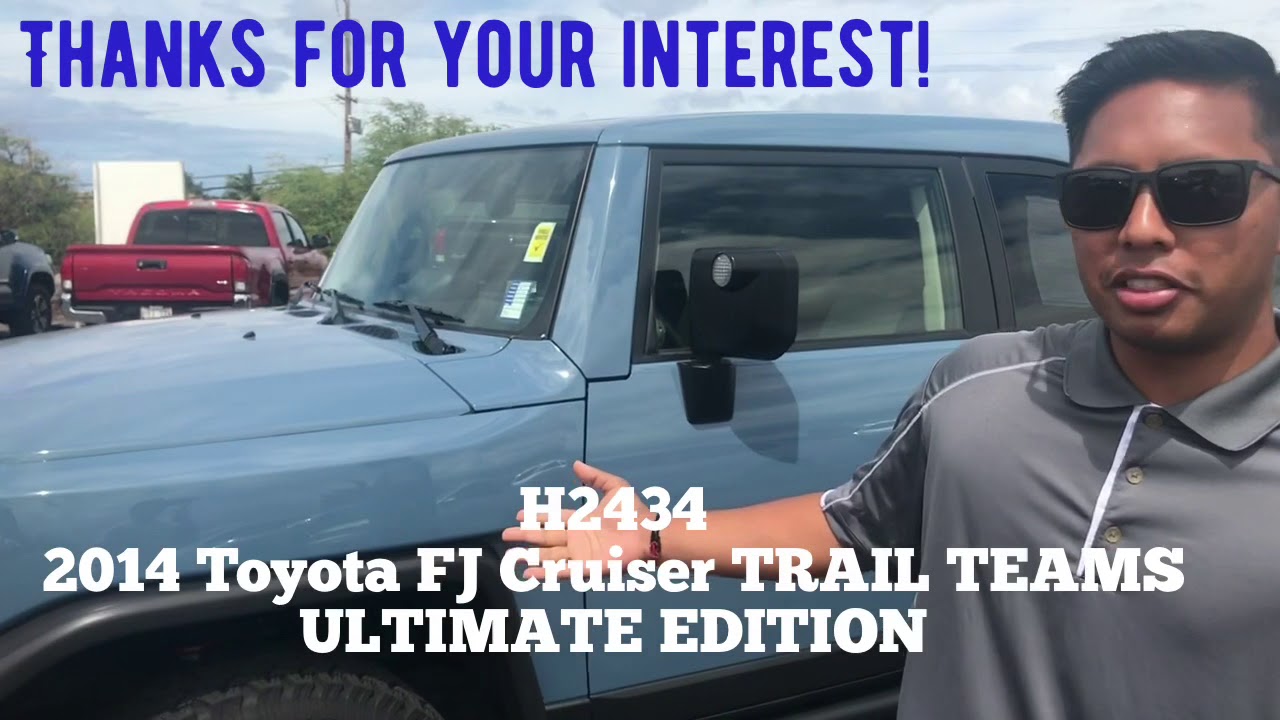 H2434 2014 Toyota FJ Cruiser Trail Teams Ultimate Edition