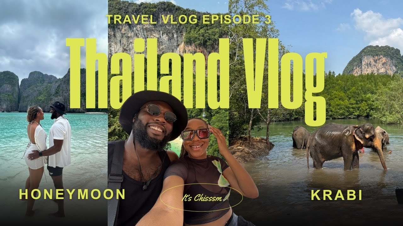 THAILAND HONEYMOON VLOG | PART 3 | KRABI | ELEPHANTS + HONG ISLAND + PHI PHI ISLANDS and more