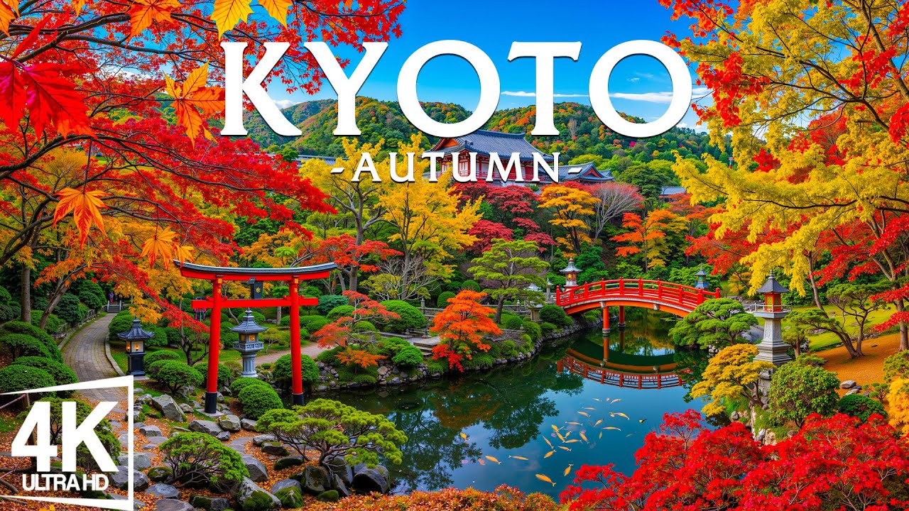 🍂 4K Autumn in Kyoto, Japan 🍁 Arashiyama Bamboo Grove, Kiyomizu Temple and Maple Gardens