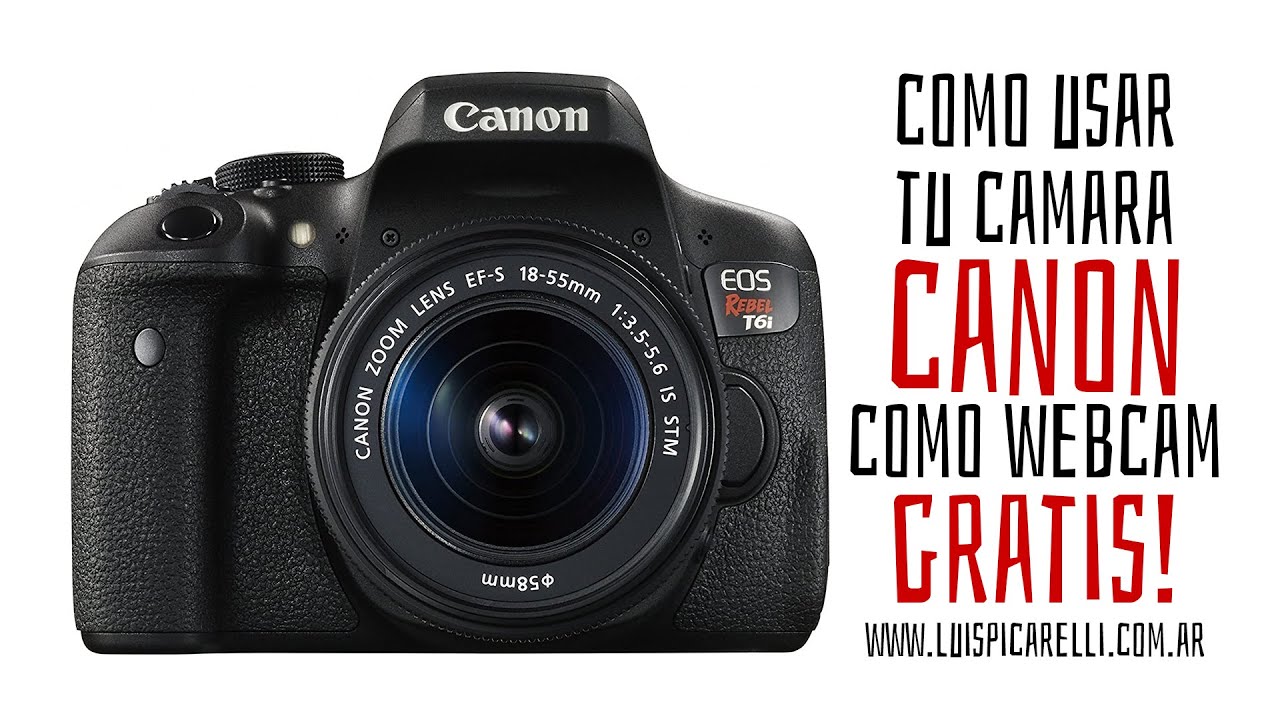 Como usar tu cámara CANON como WEBCAM GRATIS!! (EOS Webcam Utility 2020) Win y Mac!